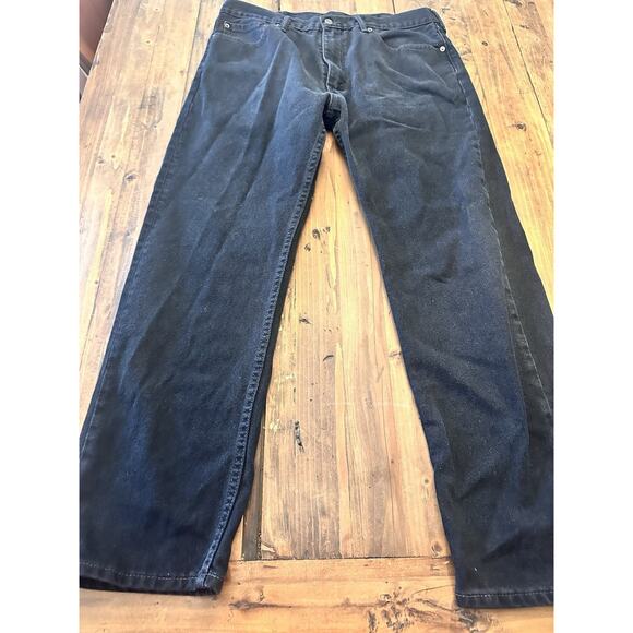 Levi’s 505 Men’s Black Jeans Size 38x32 Pants Straight Leg Classic Fit - Picture 1 of 16